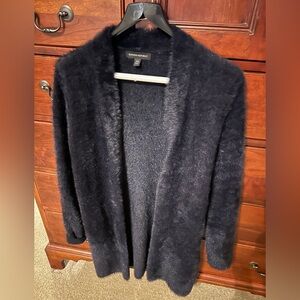 Banana republic black eyelash sweater cardigan